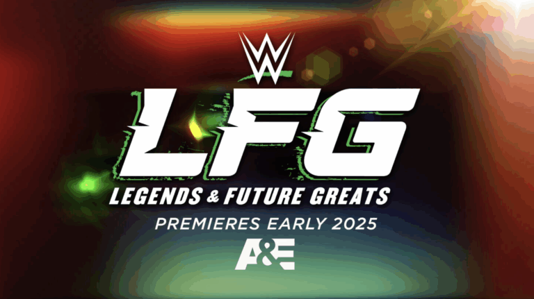 WWE LFG logo - tapings have begun for show, which is part of WWE Superstar Sunday on A&E and will feature top talent including Bayley Humphrey